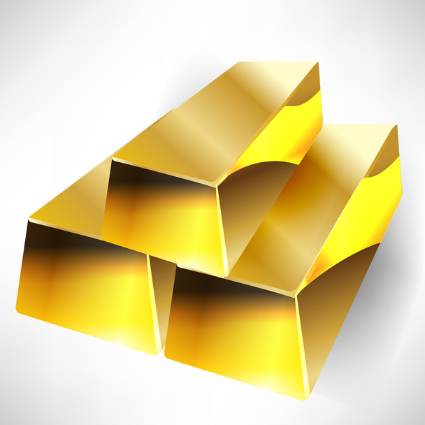 Goldbarren - Vektor, Bild