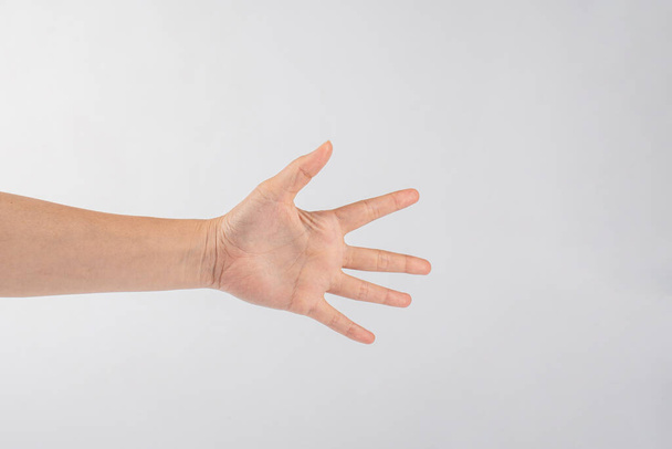 Mani gestuali isolate su sfondo bianco
 - Foto, immagini