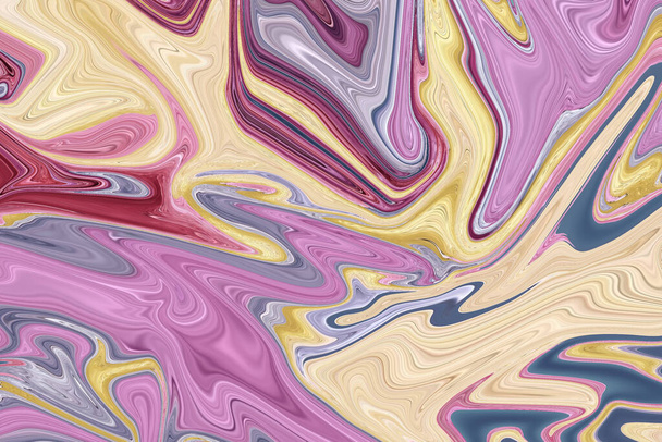 Abstract liquify, marble waves, chaotic abstract and marble texture background. - Photo, Image