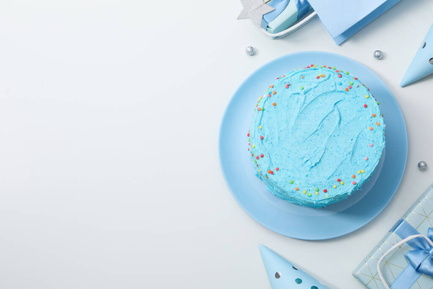 Concept of Happy Birthday, holiday Birthday cake - Fotó, kép