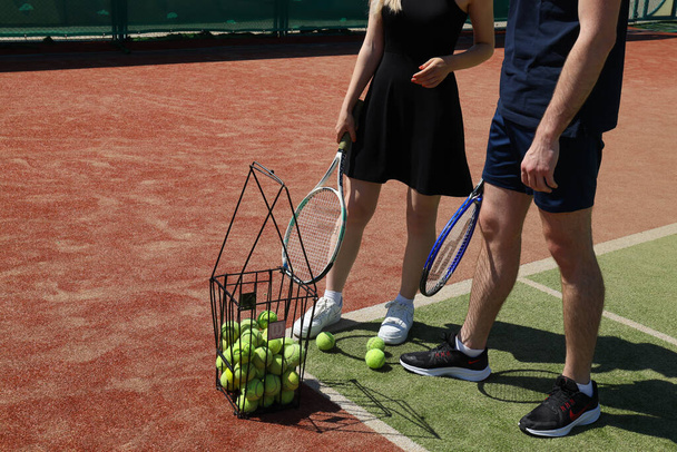 スポーツとスポーツのライフスタイルの概念 – テニス - 写真・画像