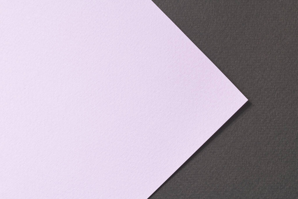 Rough kraft paper background, paper texture black lilac colors. Mockup with copy space for text - Photo, Image