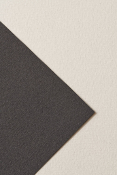 Rough kraft paper background, paper texture black white colors. Mockup with copy space for text - Foto, afbeelding