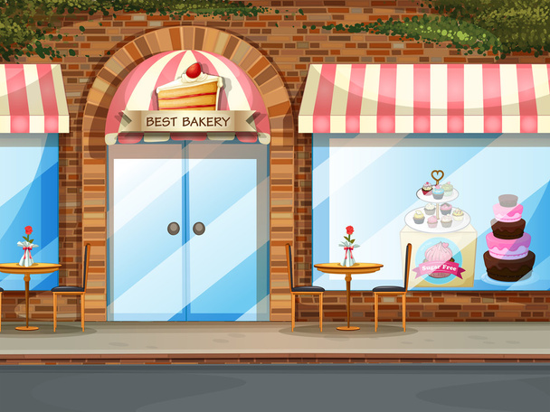 Tienda de panadería
 - Vector, Imagen