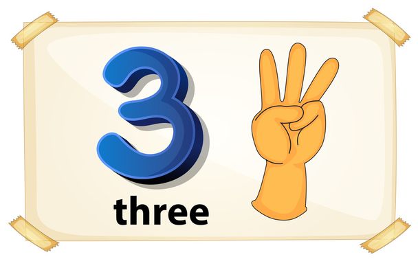3 Three Price Symbol Comic Numbers Stock Vector (Royalty Free) 1484375837