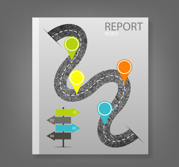 report road blank illustration - Fotó, kép