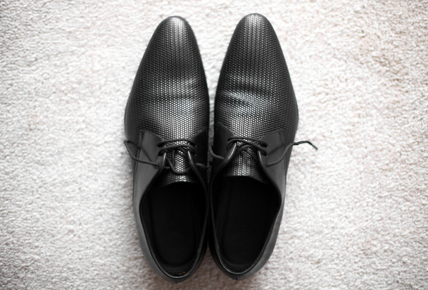 黒い靴 - 写真・画像