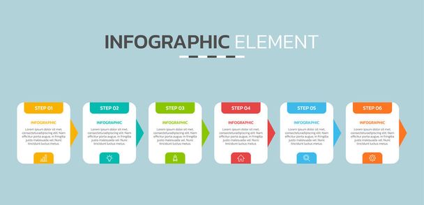 Šablona kreativního infografického designu - Vektor, obrázek