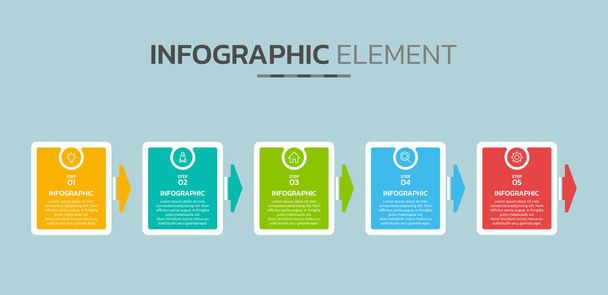 Šablona kreativního infografického designu - Vektor, obrázek