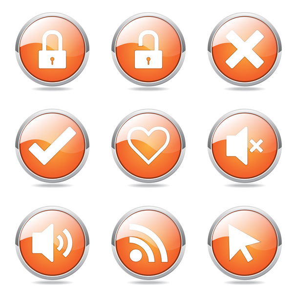SEO Internet Sign Button Icon - Вектор,изображение