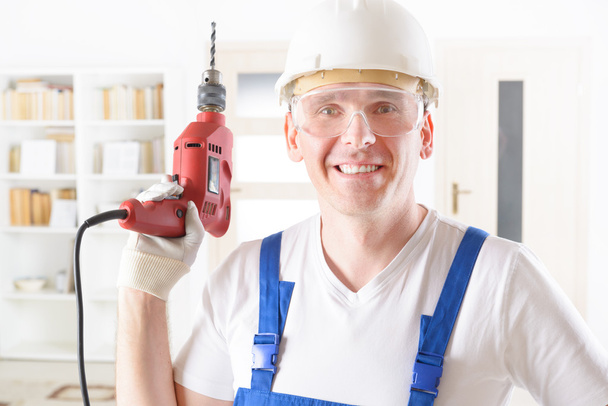 Man with electric drill  - Photo, Image