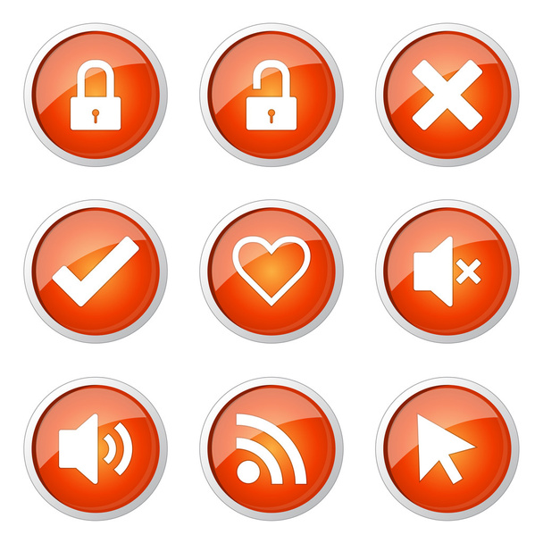 SEO Internet Sign Button Icon - Vector, Image