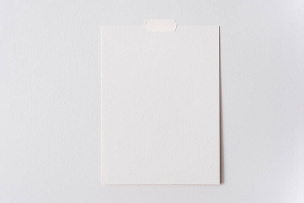 Clean blank paper mockup template for design, art prints or presentation - Foto, Imagen