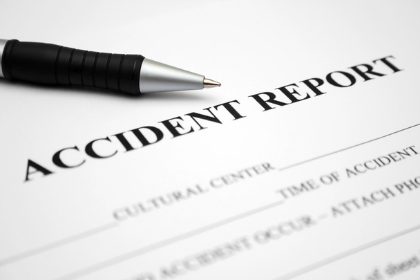 Accident report form with pen - Photo, Image