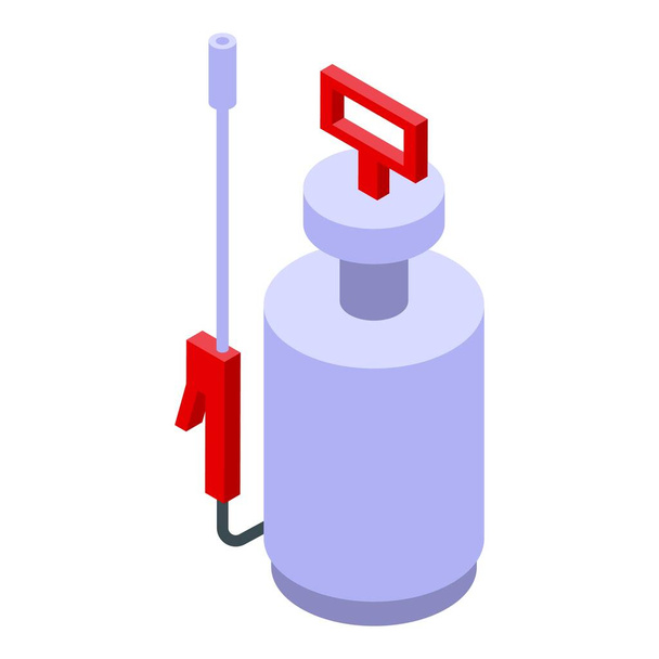 Farm pest bottle icon isometric vector. Pesticide sprayer. Pressure spray - Вектор, зображення