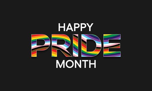 LGBTQ Pride month is observed every year in June,  Vector illustration - Vektör, Görsel