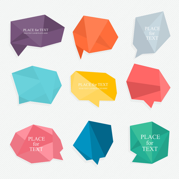 Colorful paper banners - Vecteur, image