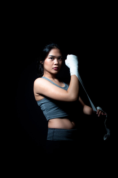 Asian Female Boxer - Foto, Imagem