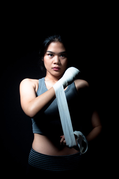 Asian Female Boxer - Valokuva, kuva