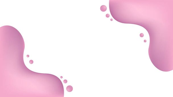 Líquido rosa sobre blanco - Vector, Imagen