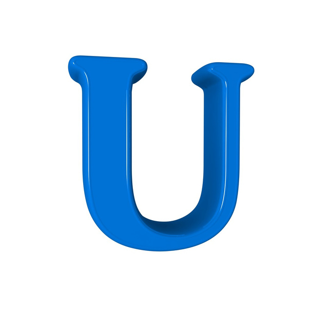 Single U alphabet letter - Φωτογραφία, εικόνα