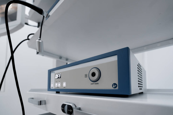 modern medical equipment in the operating room devices to support  patient during surgery - Fotó, kép