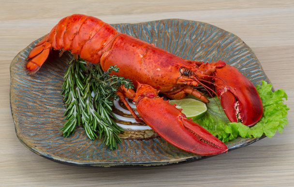 Vörös főtt homár - Fotó, kép
