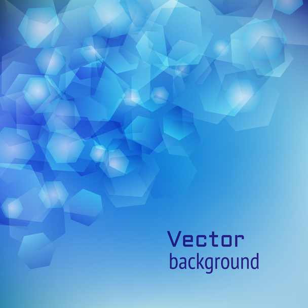 Background blue hexagons - Vektör, Görsel
