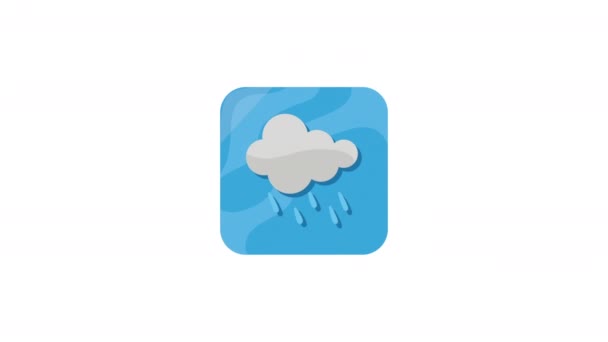 cloud app service knop animatie 4k video geanimeerd - Video