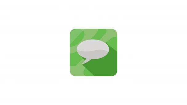chat app service bouton animation vidéo 4k animé - Séquence, vidéo