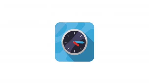 clock app service button animation 4k video animated - Footage, Video