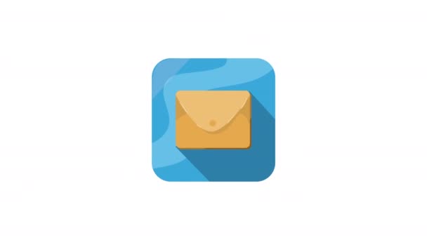 email app service button animation 4k video animated - Footage, Video