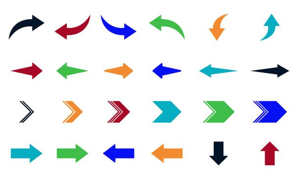 A vector illustration of the Colorful arrow collection set - Vektor, obrázek