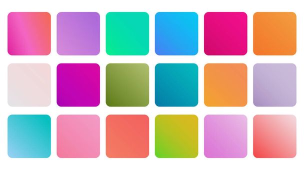 A set of gradient color collection - Vettoriali, immagini