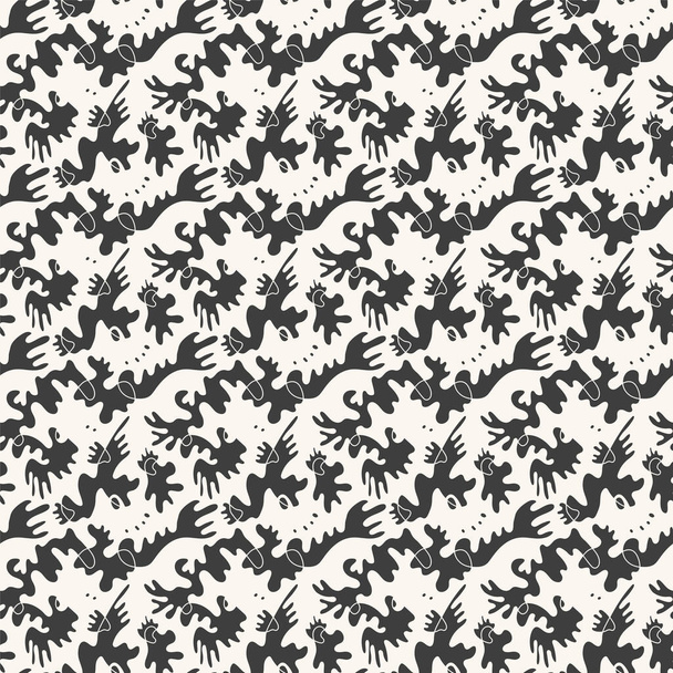 Abstract unusual seamless pattern with wave hand drawn shapes   - Vektori, kuva