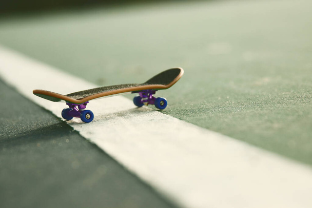Concept image of skateboard and urban view - 写真・画像