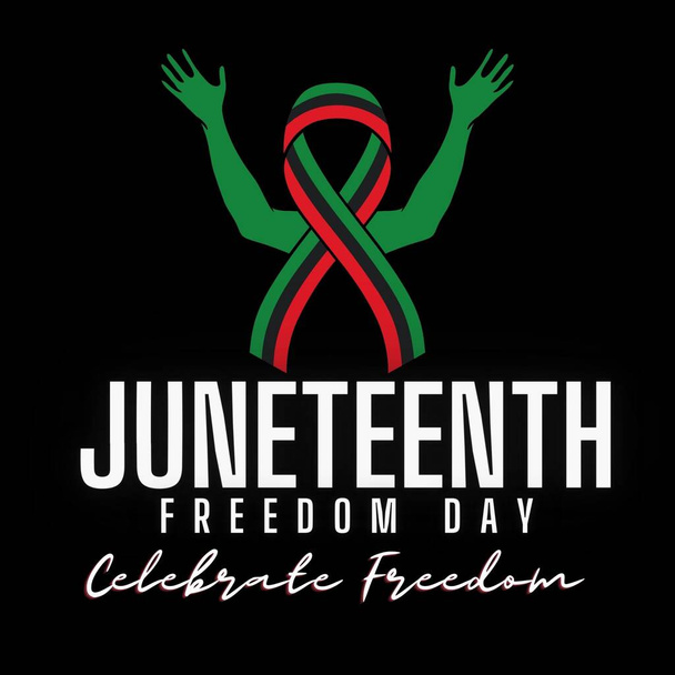 Juneteenth, African-American Independence Day, June 19. Day of Freedom and Emancipation - Photo, Image