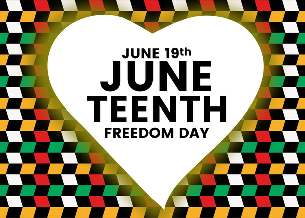 Juneteenth Freedom Day. Feierlichkeiten zum afroamerikanischen Unabhängigkeitstag am 19. Juni. - Foto, Bild