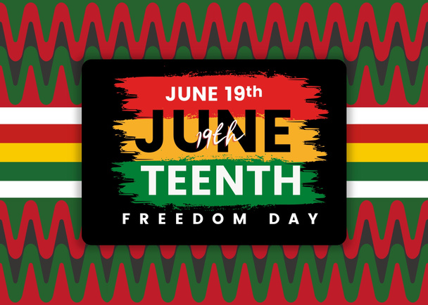 Il diciottesimo giorno della libertà. Festa dell'indipendenza afro-americana il 19 giugno. - Foto, immagini