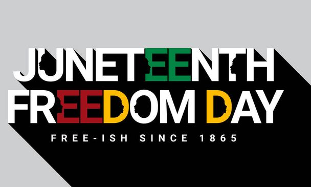 Juni Dag van de Vrijheid. Afro-Amerikaanse Onafhankelijkheidsdag Viering op 19 juni. - Foto, afbeelding