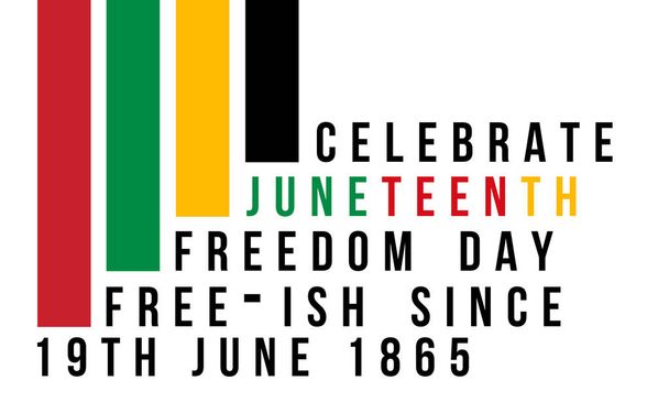 Il diciottesimo giorno della libertà. Festa dell'indipendenza afro-americana il 19 giugno. - Foto, immagini