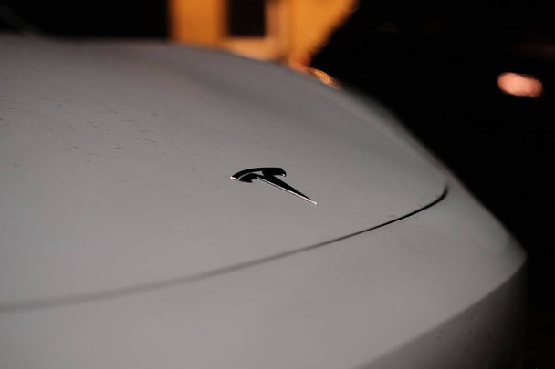 A closeup of Tesla car details - Photo, Image
