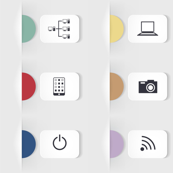 Icons of communication - Vector, Image