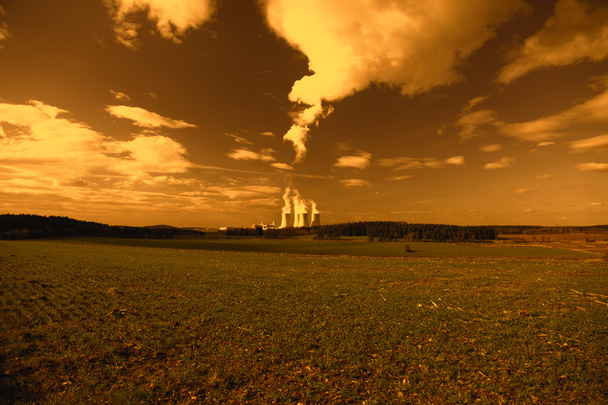Kernkraftwerk Temelin in Tschechien - Foto, Bild
