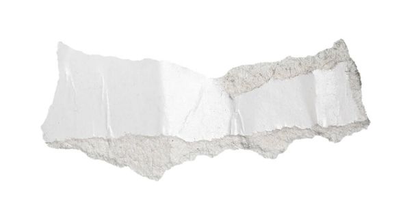 білий шматок паперу на ізольованому білому тлі
 - Фото, зображення
