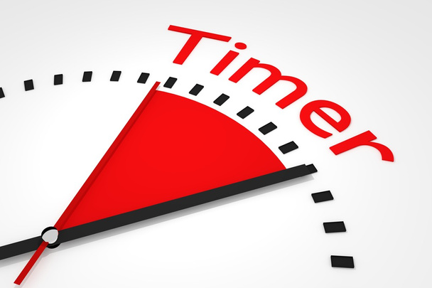 orologio con lancetta dei secondi rossa illustrazione timer area
  - Foto, immagini