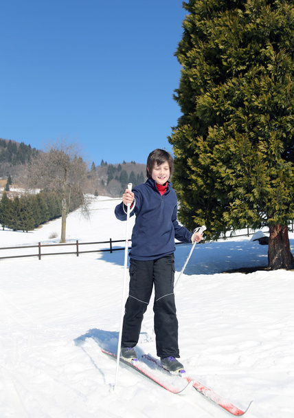 première fois avec le ski de fond
 - Photo, image