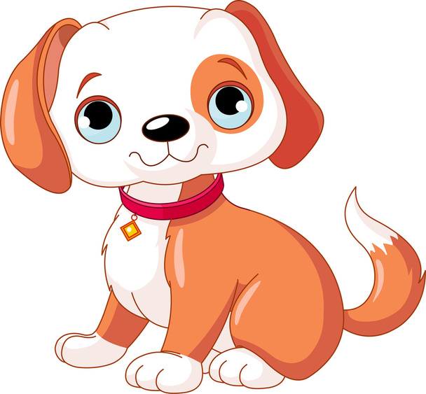 Cute Puppy - Vector, afbeelding