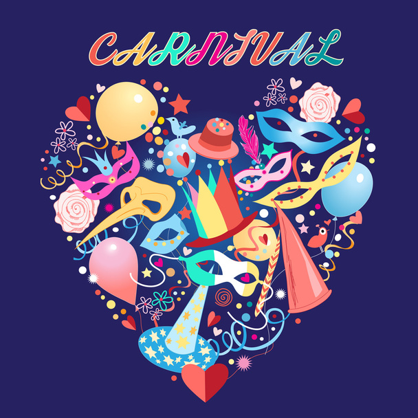 Bright carnival background - Vector, Image