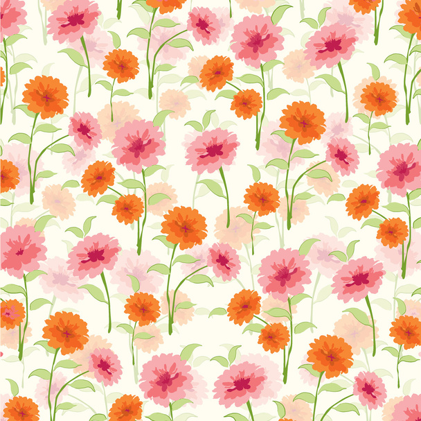 Orange Floral pattern - Vektor, kép
